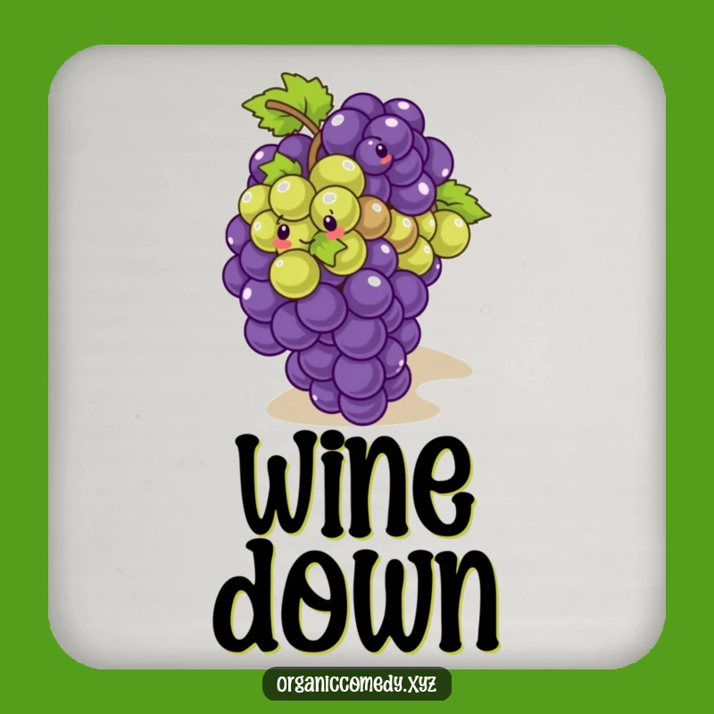 Funny Grapes Tumbling Coaster - Playful Protection for Your Surfaces