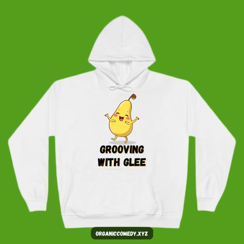 Funny Pear Dance Hoodie - Cozy Fruit Cartoon Sweatshirt Gift