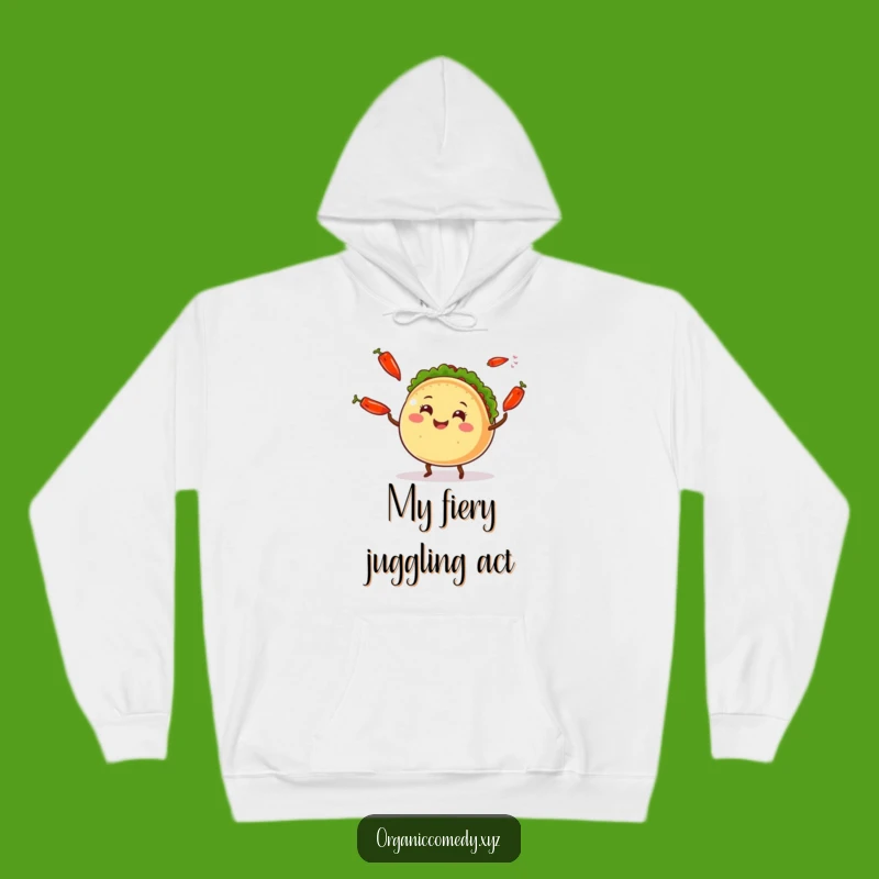 Funny Taco Juggling Hoodie: Get Cozy with Flavor and Festive Fun!