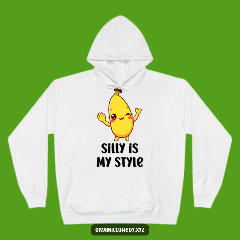 Funny Banana Wave Hoodie - Cozy Fruit Cartoon Sweatshirt Gift