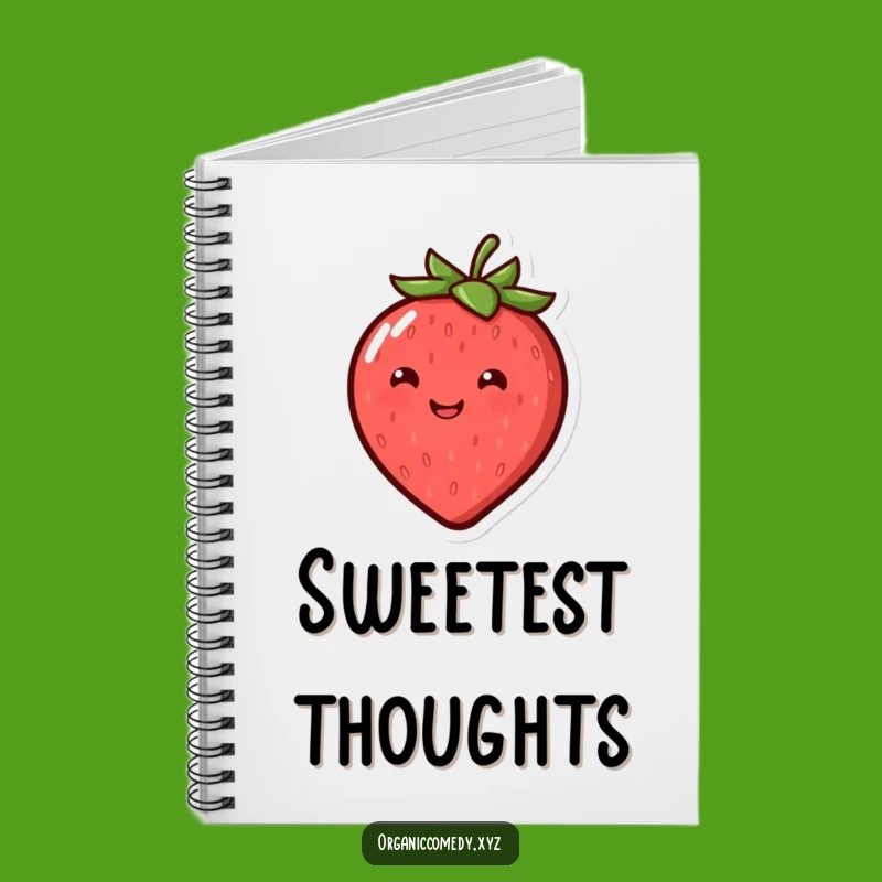Funny Bouncing Strawberry Notebook - Cheerful Journal for Sweet Ideas