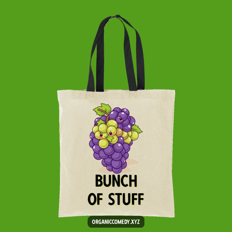 Funny Grapes Tumbling Tote Bag - Chic Accessory for Playful Vibes