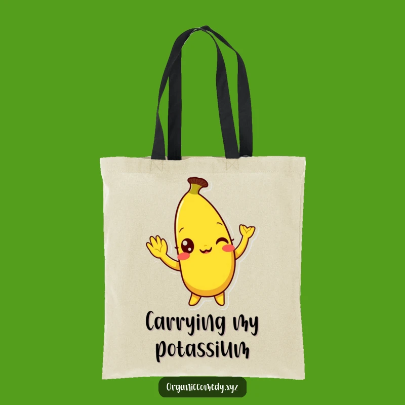 Funny Banana Wave Tote Bag - Durable Fruit Cartoon Carryall Gift